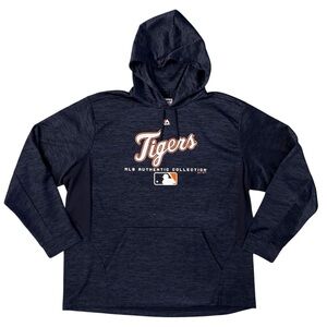 Tigers hoodie Navy MLB Authentic Collection sweatshirt hooded 2XL men’s #652